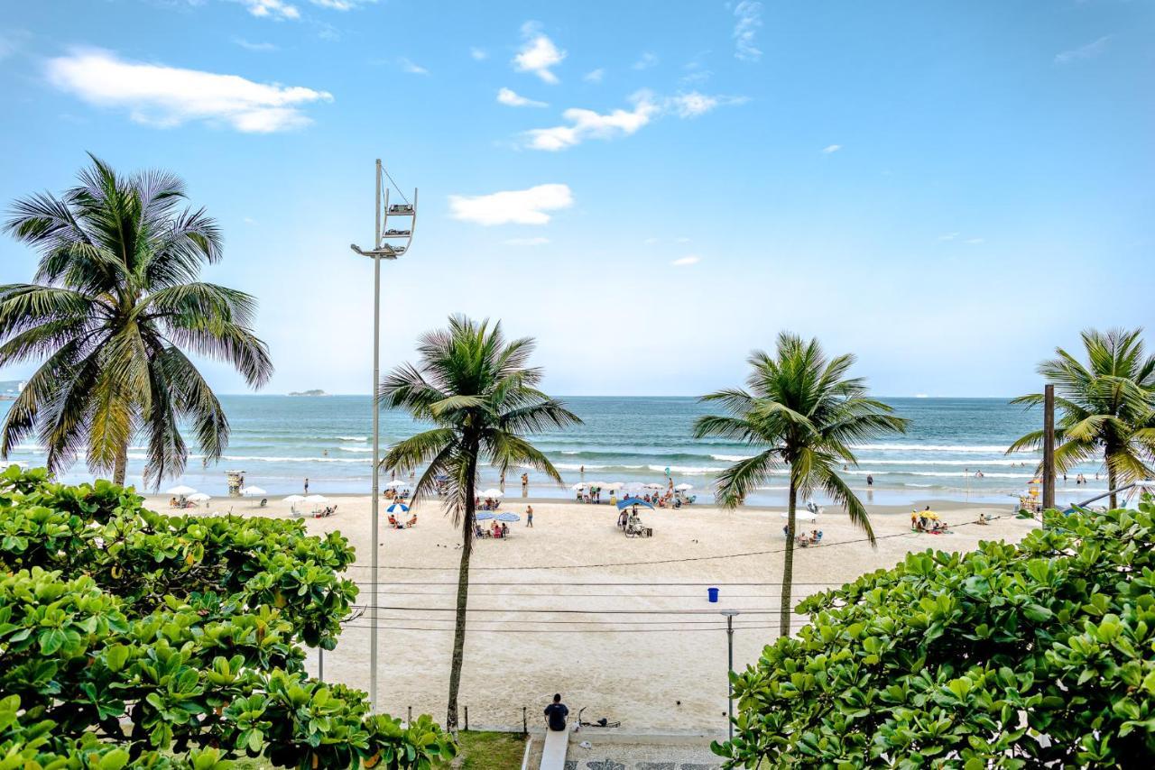 Linda vista do mar - Praia das Astúrias Guarujá Exterior foto